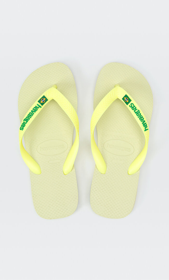 

Stradivarius Havaianas® Brazil Logo X Stradivarius. Żółty 39/40