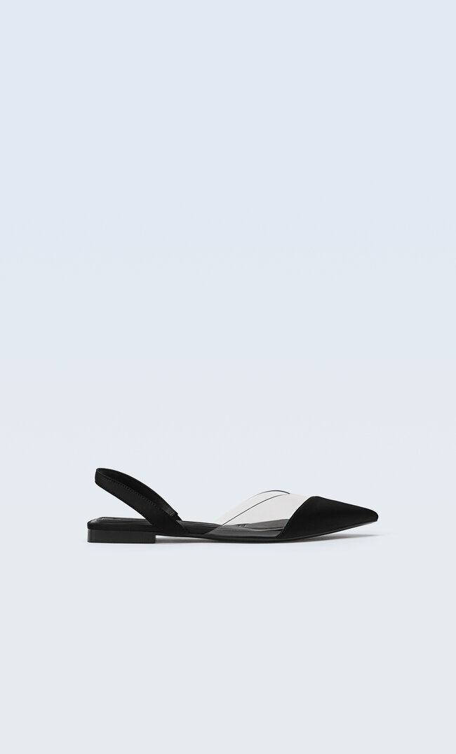 

Stradivarius Flache Schuhe Aus Vinyl Schwarz 36