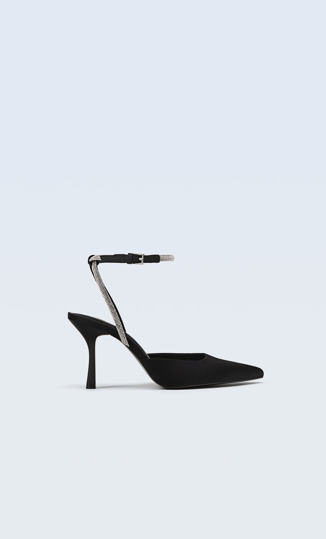 

Stradivarius Buty Bez Pięty Na Obcasie Czarny 37