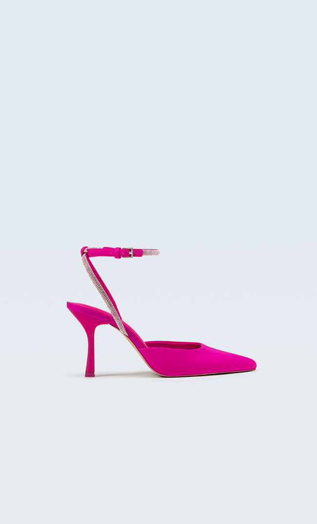 

Stradivarius Chaussures À Talon Ouvertes À L’arrière Fuchsia 38