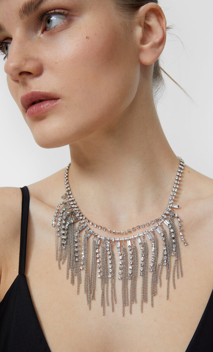 Diamanté necklace