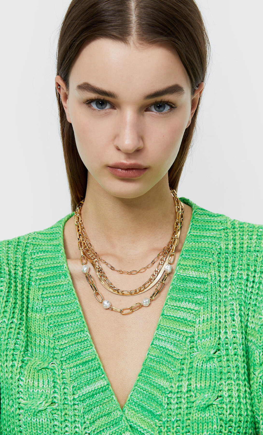 Set 4 collares perlas | Stradivarius España