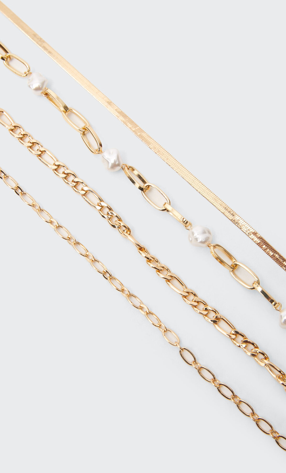 Set 4 collares perlas | Stradivarius España