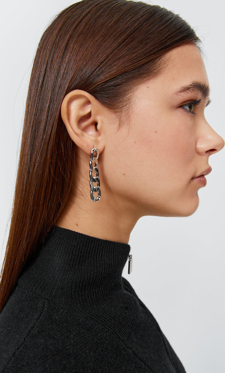 Set of 3 pairs of diamanté earrings