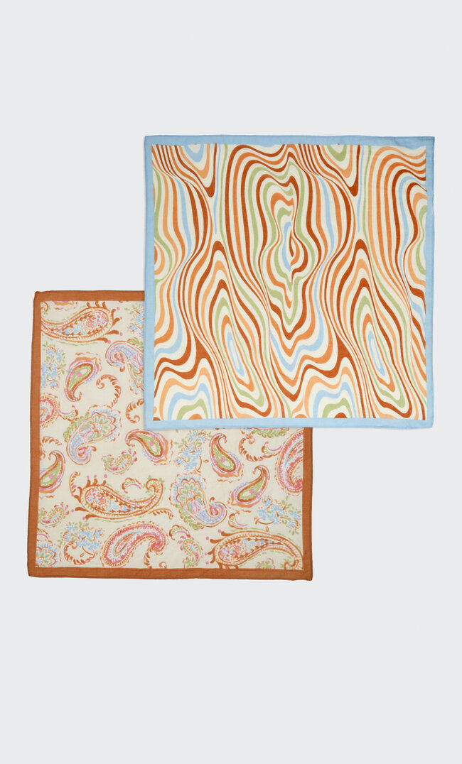 

Stradivarius Doppelpack Bandanas Mit Print Braun 103
