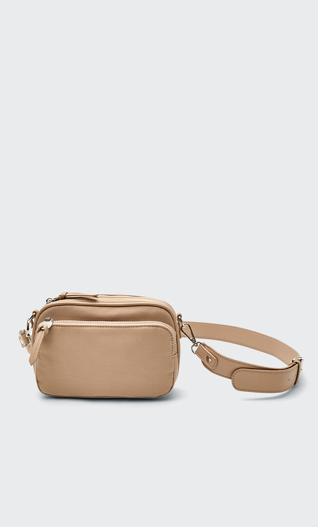 

Stradivarius Torebka Na Ramię Z Tkaniny Beżowy M