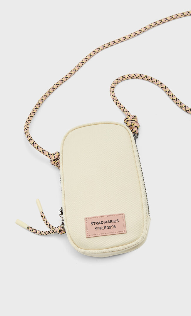 

Stradivarius Smartphone-Umhängetasche Weiß M