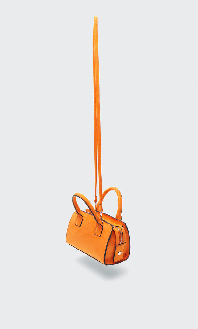 

Stradivarius Mała Materiałowa Torba Tote Pomarańczowy M