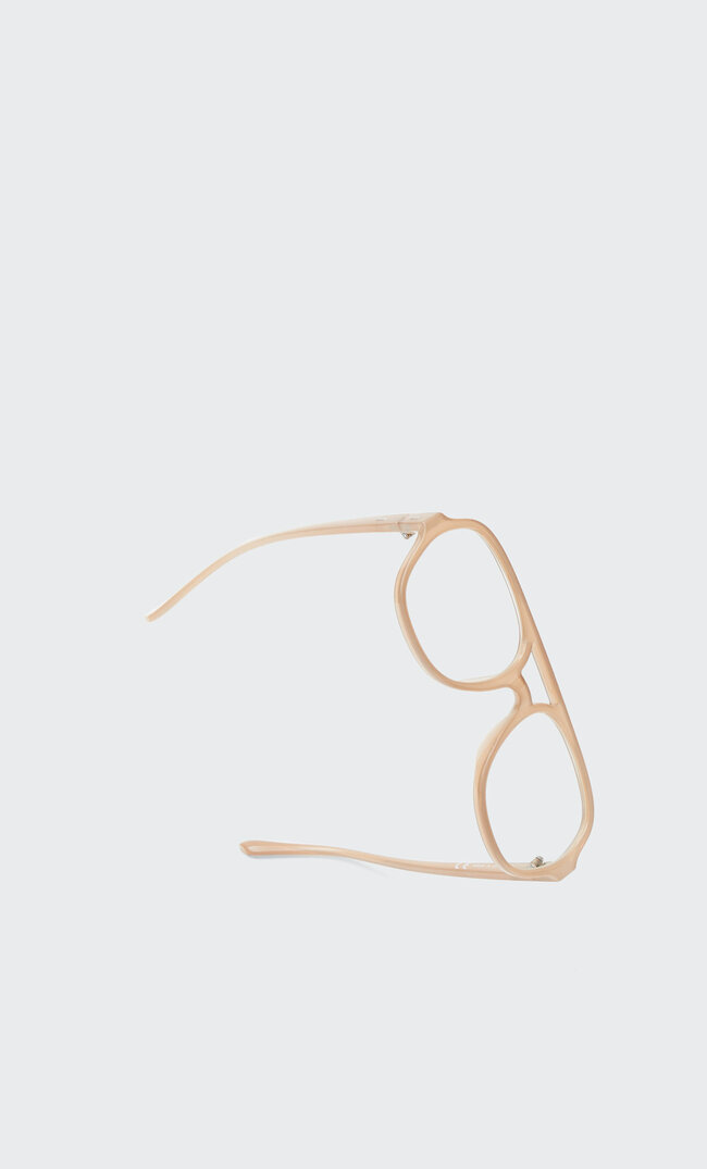

Stradivarius Okulary Retro Brązowy M