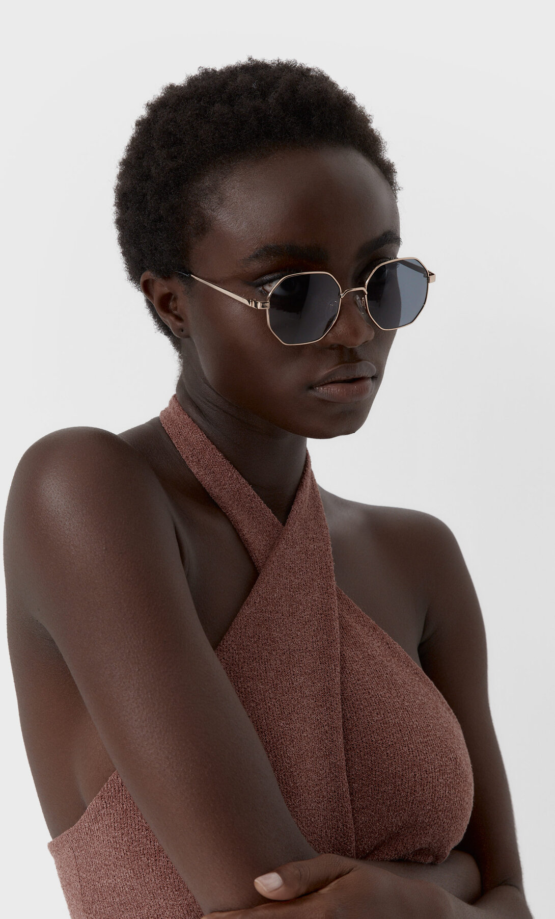 Gafas metalizadas geometricas | Stradivarius España