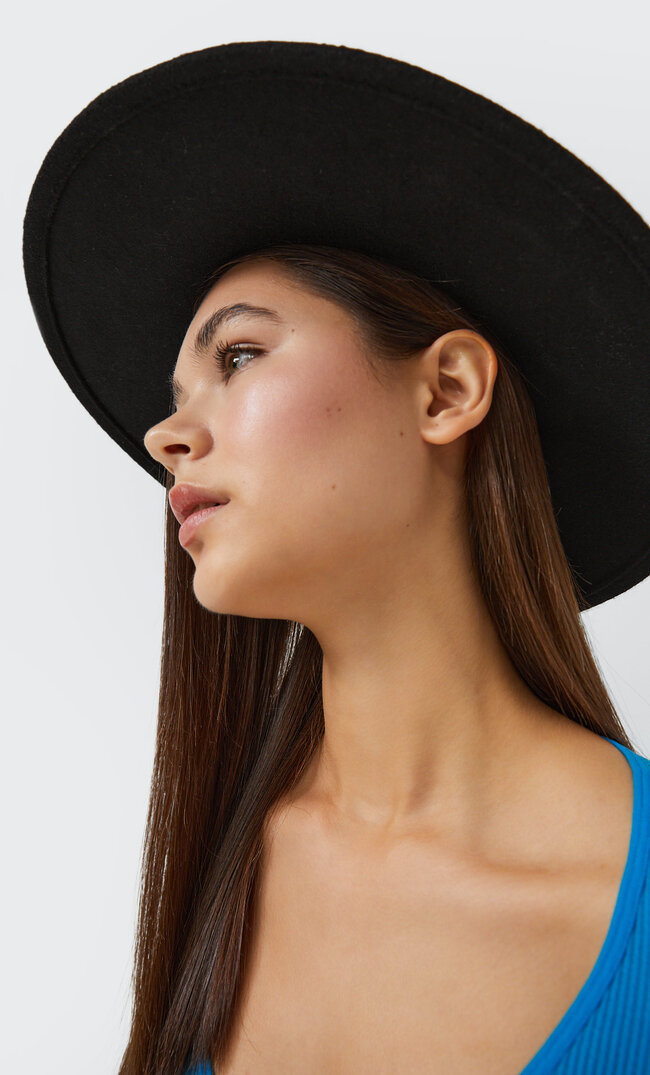 

Stradivarius Fedora-Hut Schwarz 103