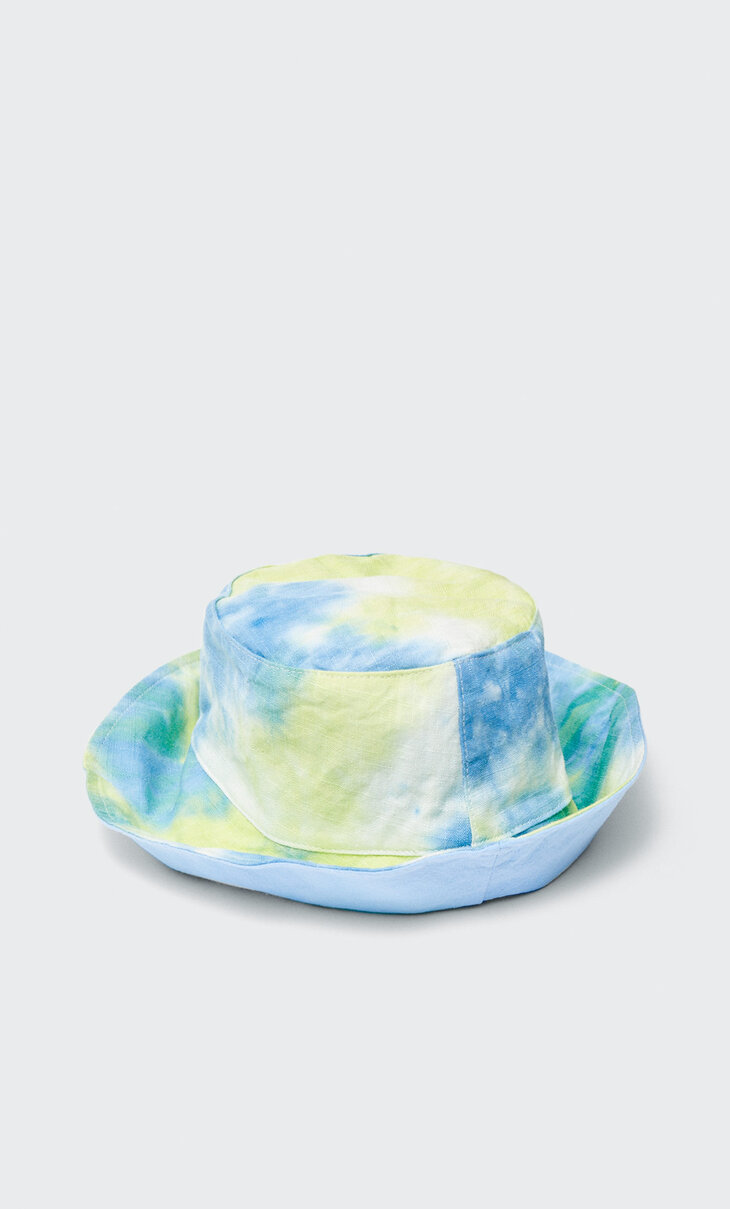 Bucket-Hat mit Tie-dye