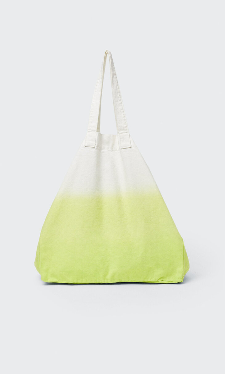 Ombré fabric tote bag
