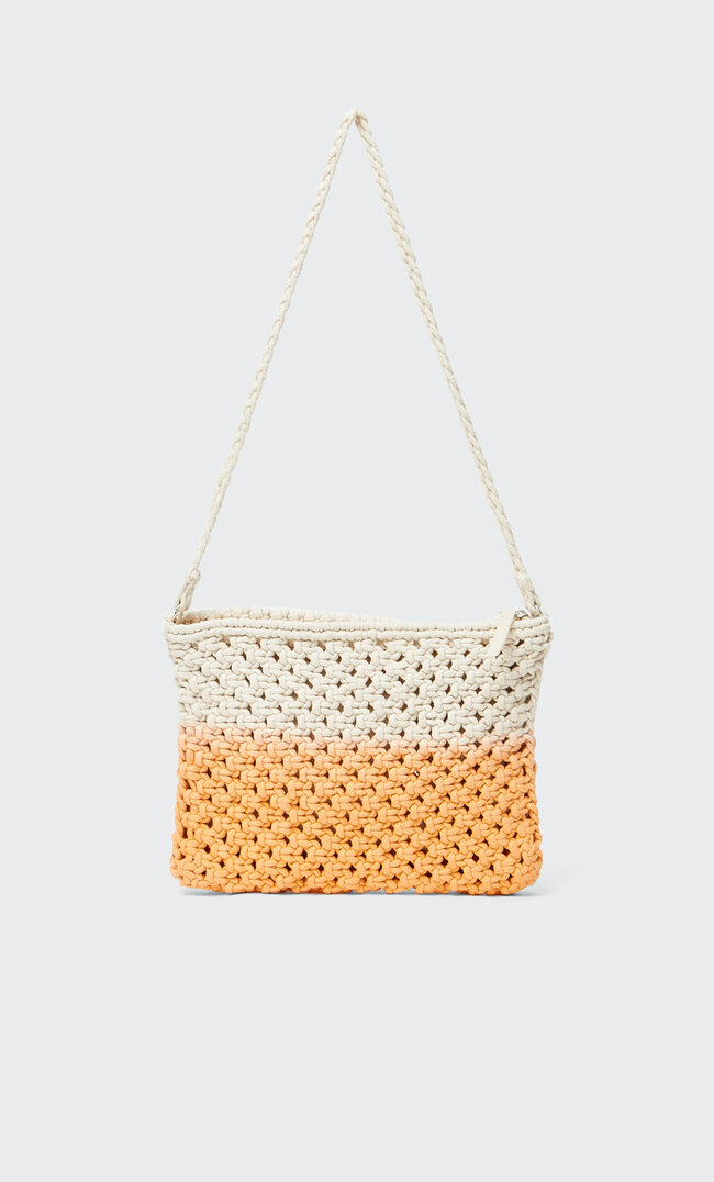 

Stradivarius Pochette Mit Macramé Orange M