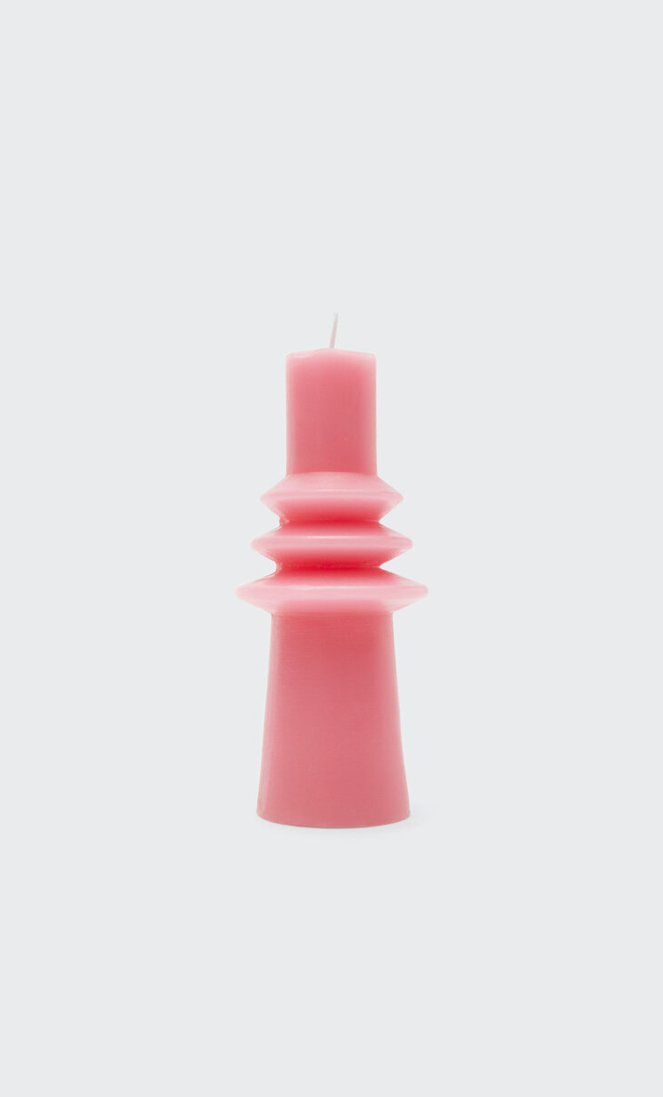 Tall geometric candle
