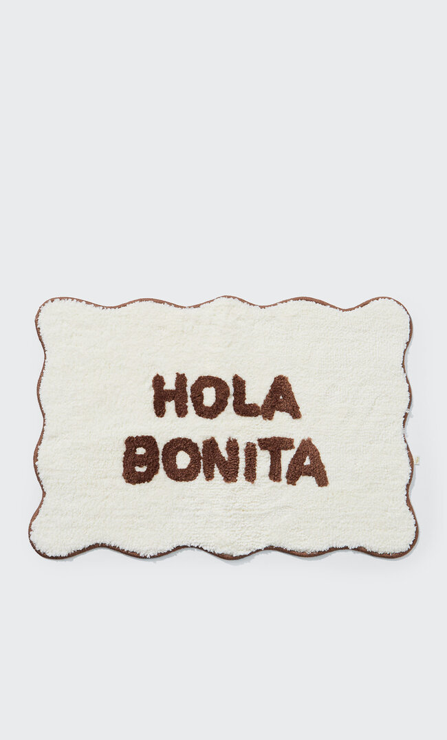 

Stradivarius Teppich „Hola Bonita“ Mit Muschelkante Braun 103