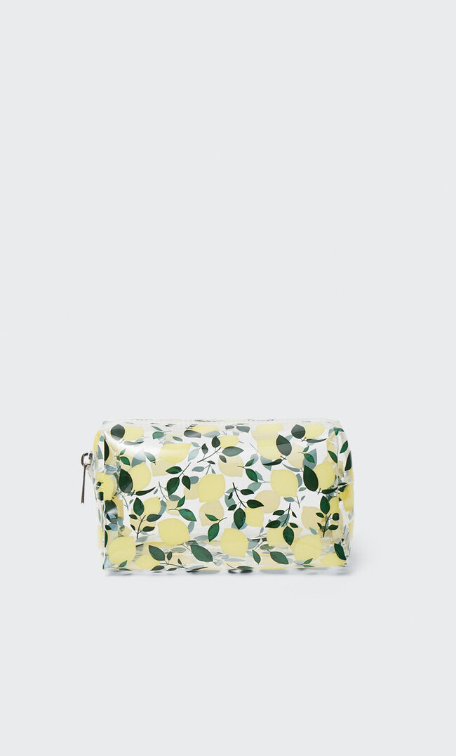 

Stradivarius Necessaire Mit Früchtemotiv Gelb 103
