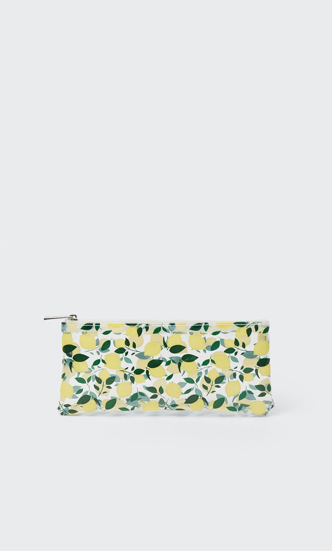 

Stradivarius Etui Mit Früchtemotiv Gelb 103