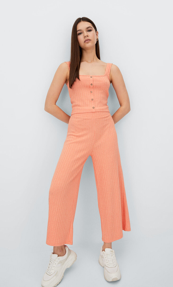 Basic culotte trousers - Women's Culottes | Stradivarius France