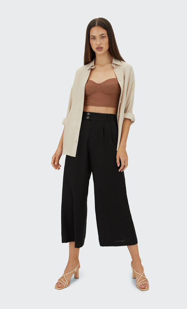 

Stradivarius Rustikale Culotte Schwarz 44