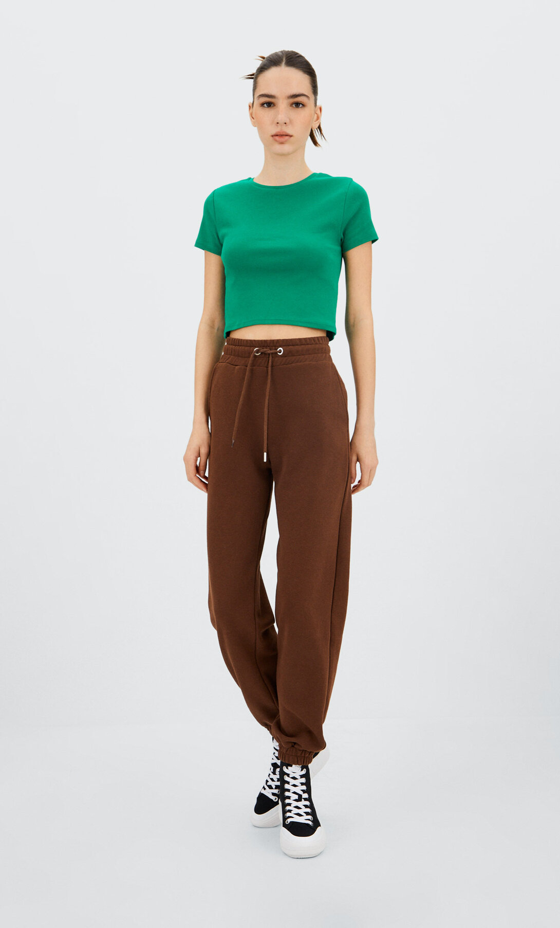 Plush jersey jogging trousers - Women's 