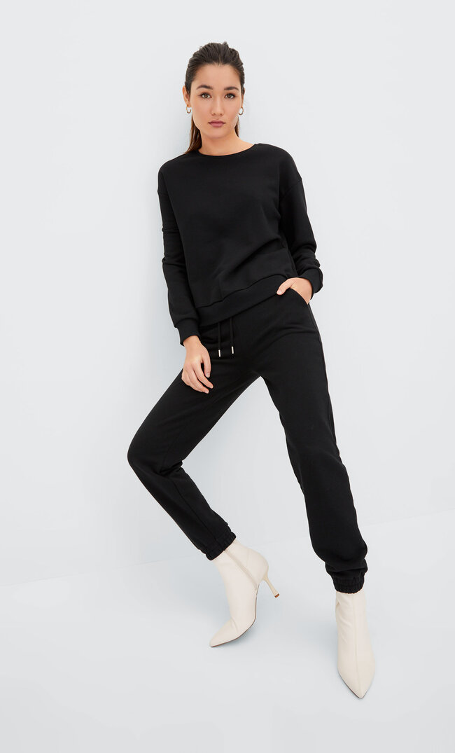 

Stradivarius Komplet Spodni Jogger Z Bluzą Czarny S