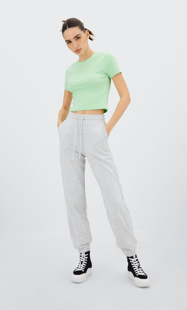

Stradivarius Pack Jogger Und Sweatshirt Grau Melange S