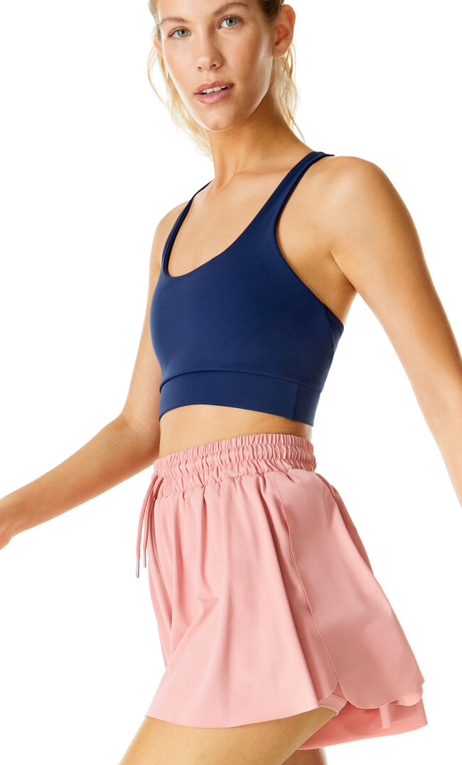 Stradivarius Fließende Sportshorts Puderrosa Xl