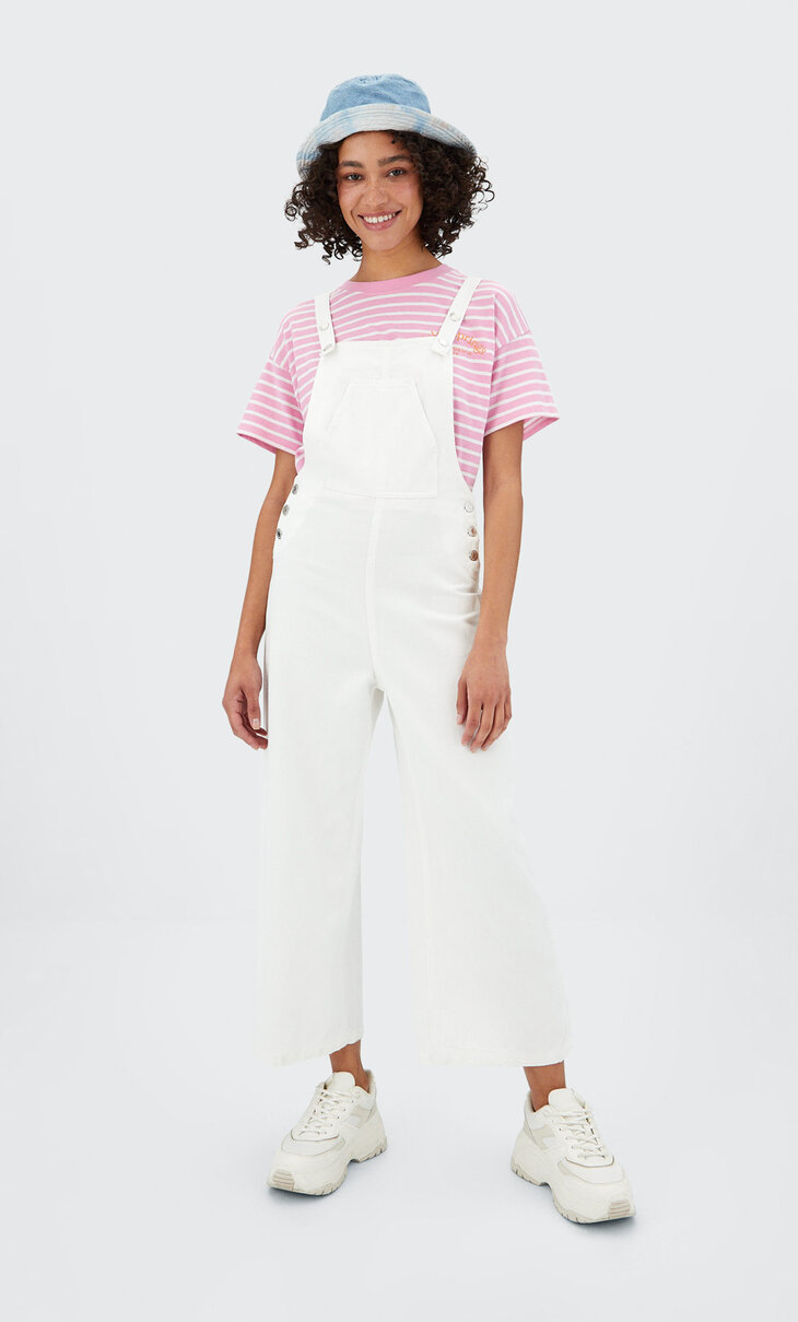 Twill dungarees - Women's fashion 