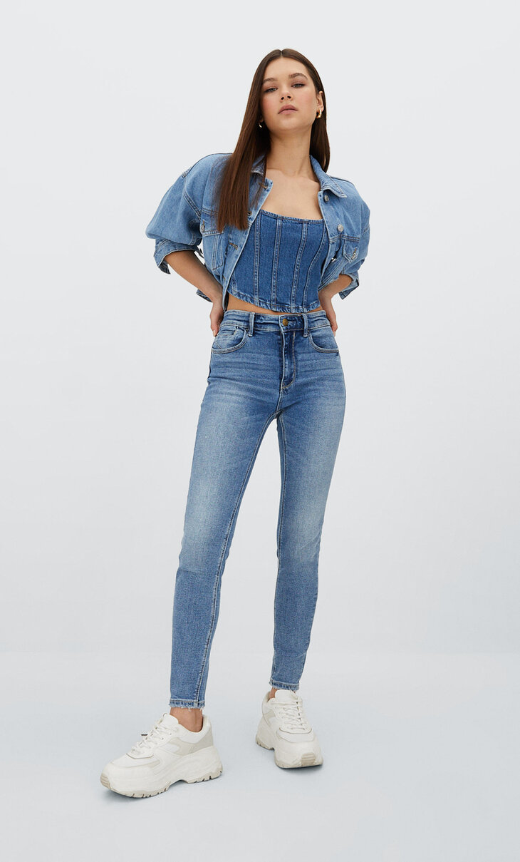 jeans skinny fit stradivarius