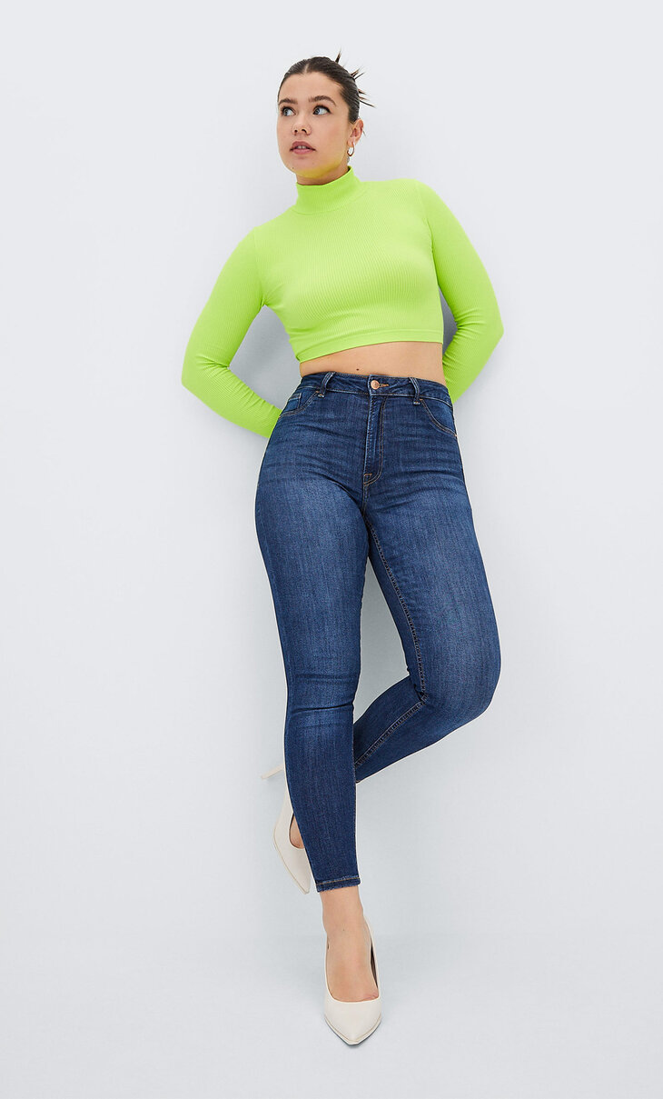 Ø size high-waist jeans