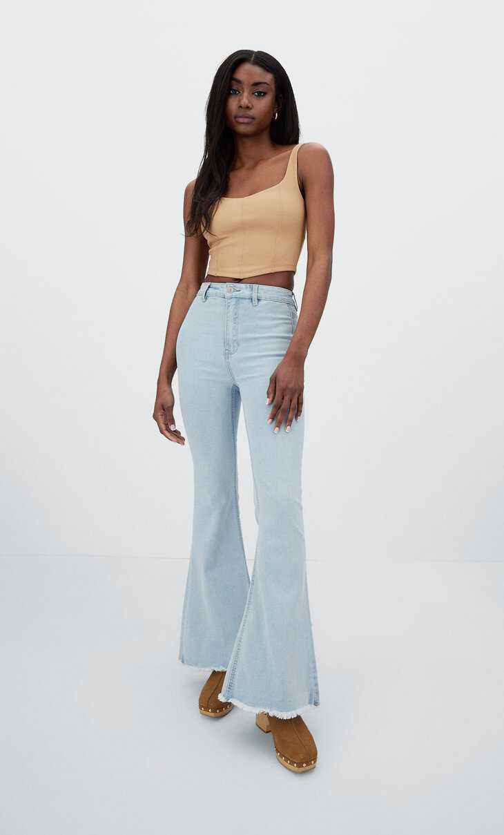 Flared denim jeggings - Women's Flare 