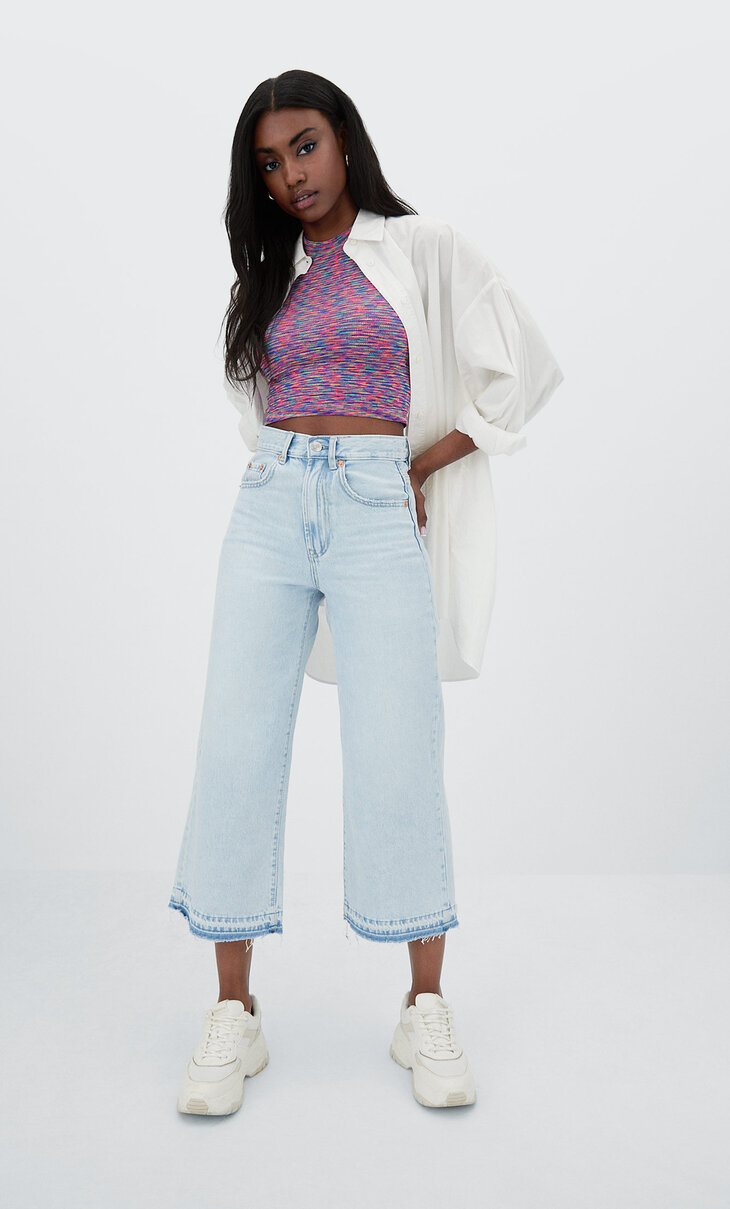 Culotte jeans - Women's Sale favourites | Stradivarius France
