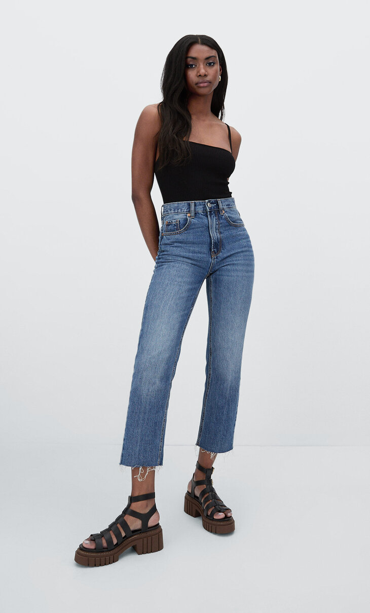 stradivarius relaxed fit jeans