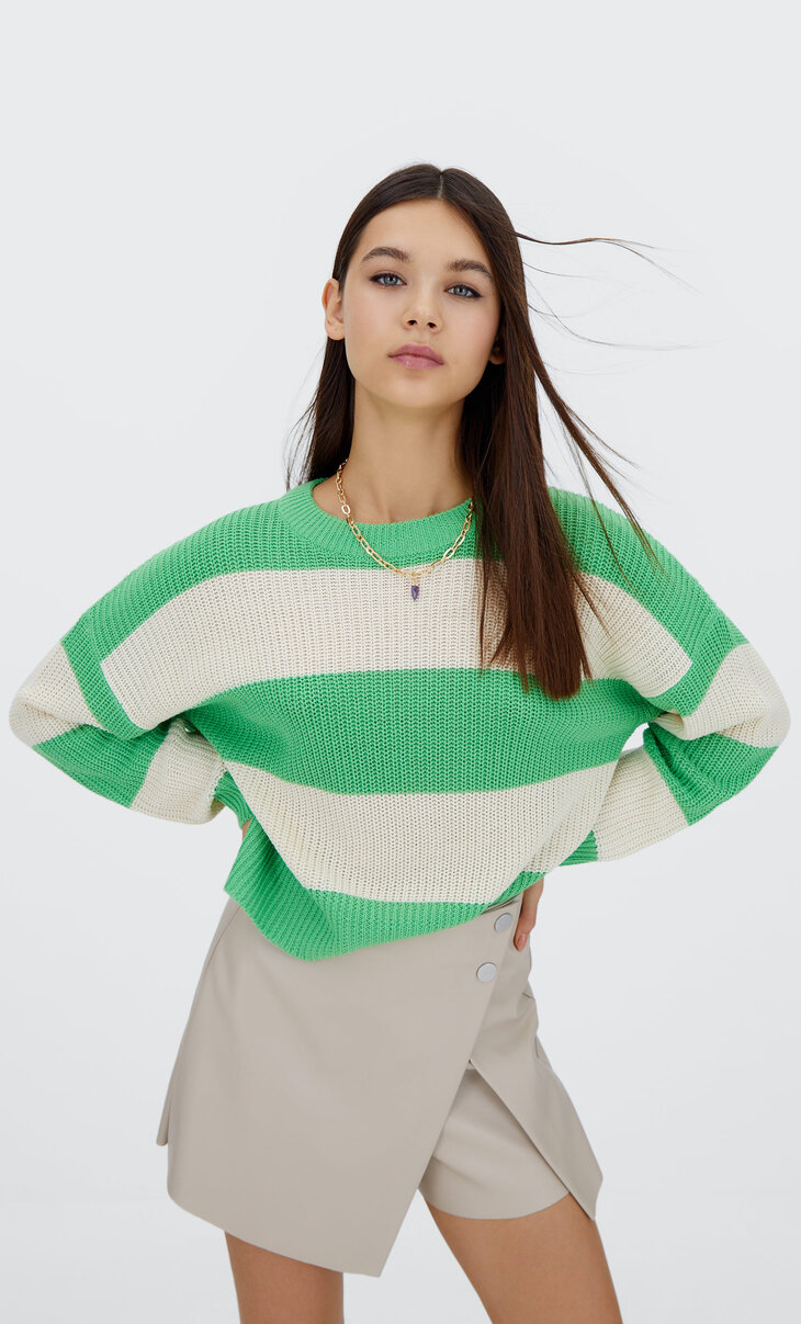 Basic-Pullover im Slouchy-Fit