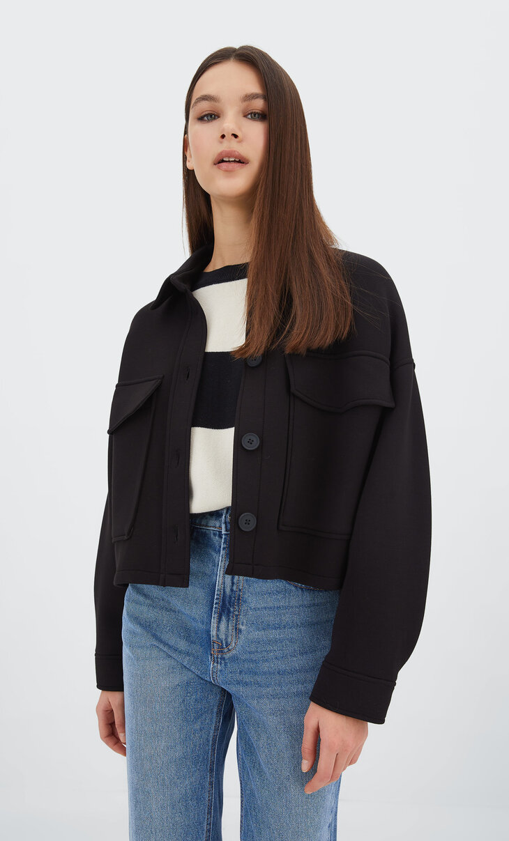stradivarius utility jacket