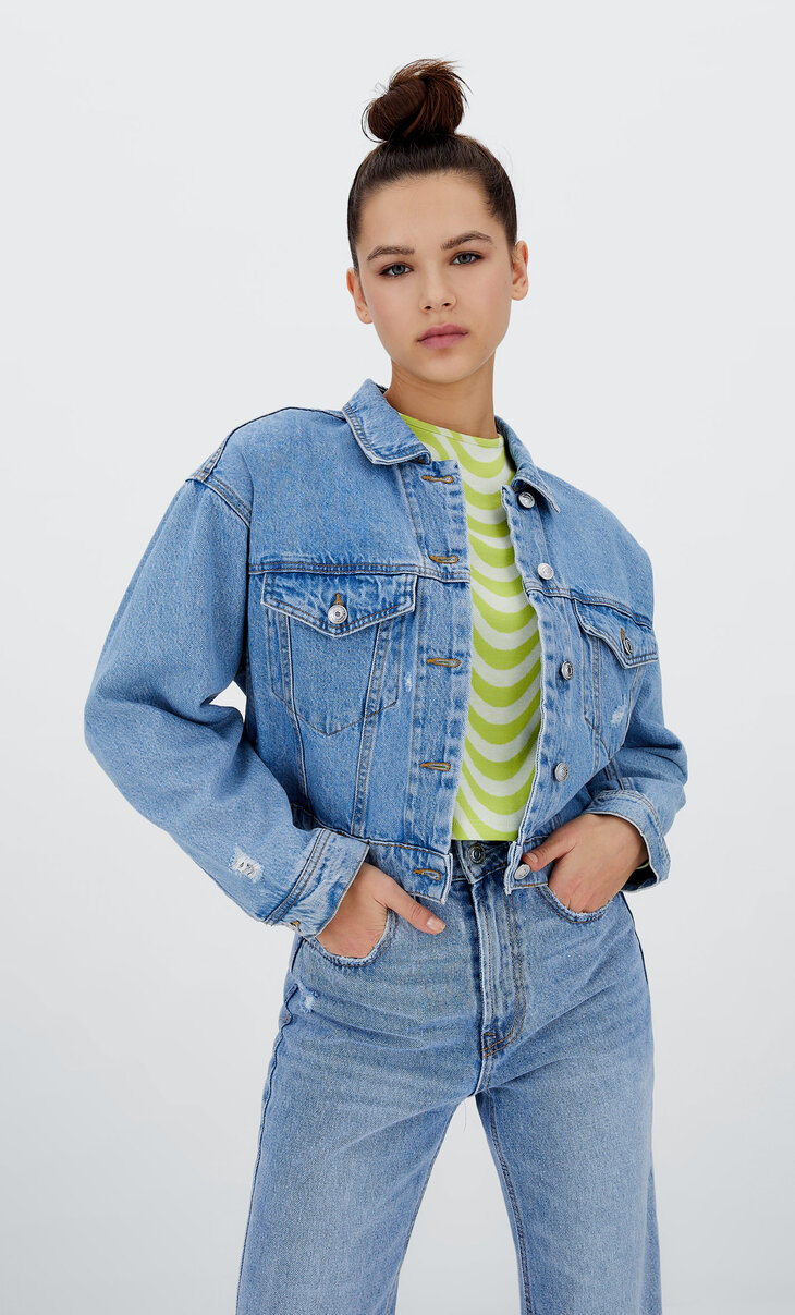 topshop diamante denim jacket