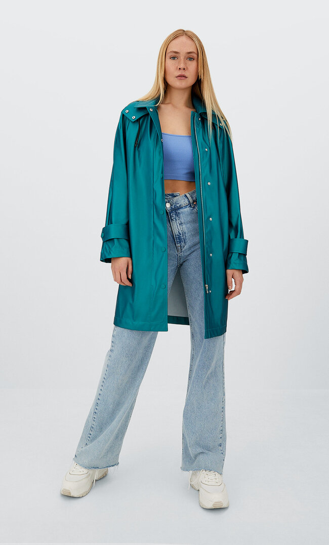 

Stradivarius Regenjacke Grün Xs