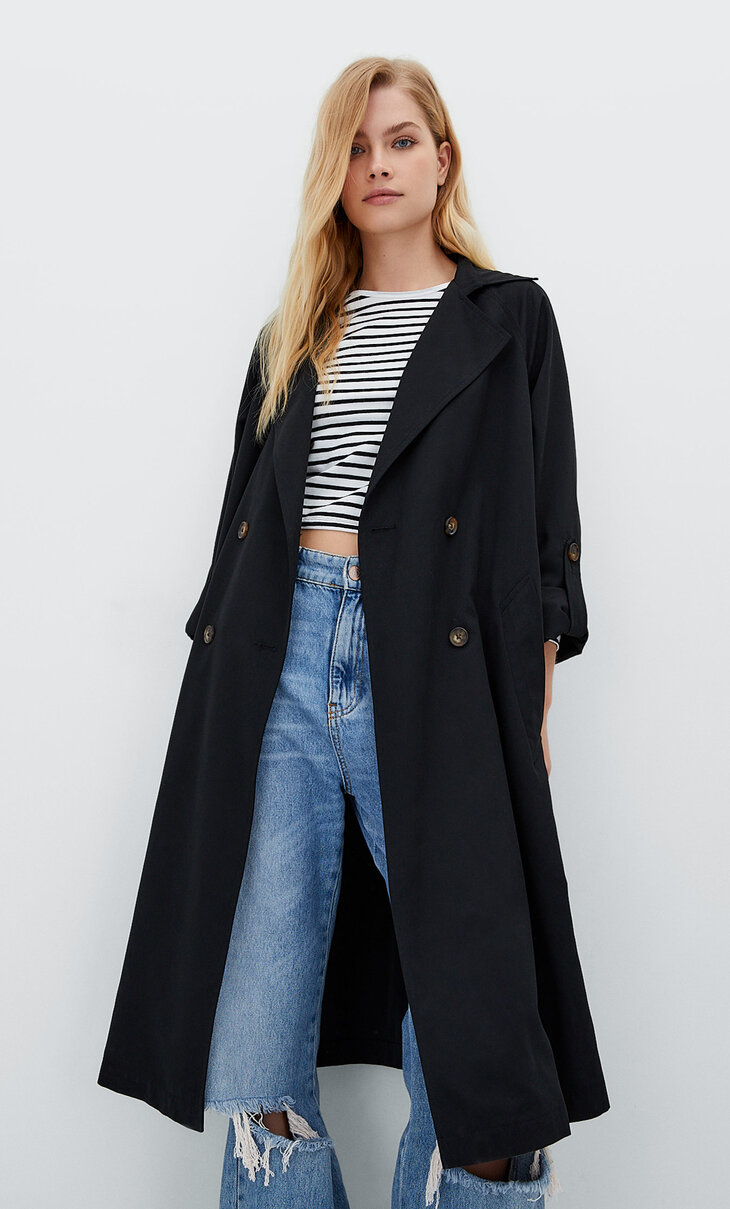 stradivarius black jacket