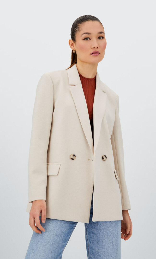 

Stradivarius Blazer Aus Neopren Vanille S