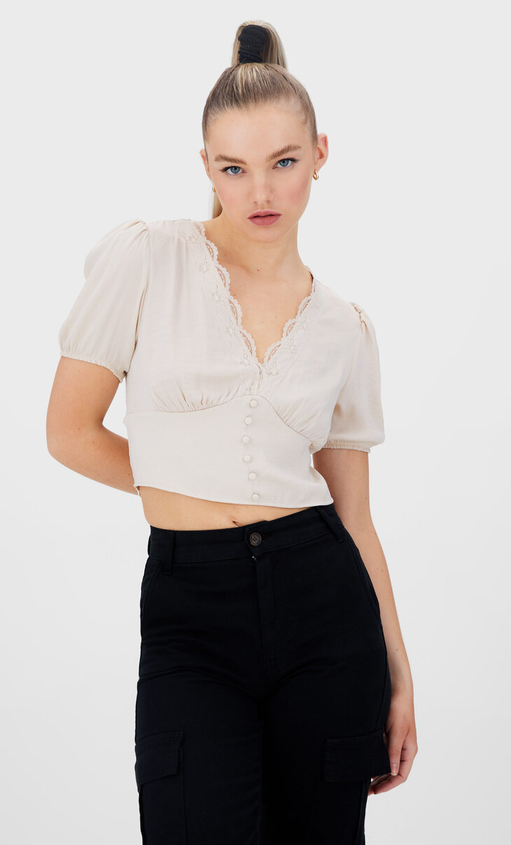 Blusas de Mujer - Colección Verano 2022 | Stradivarius Honduras