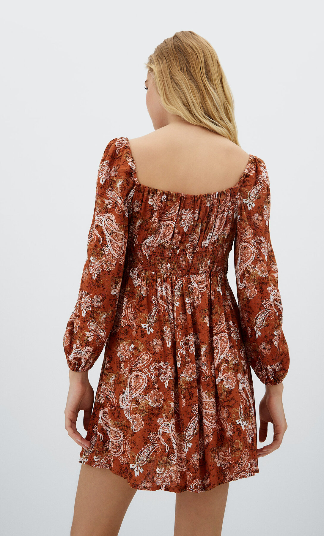 short printed frock