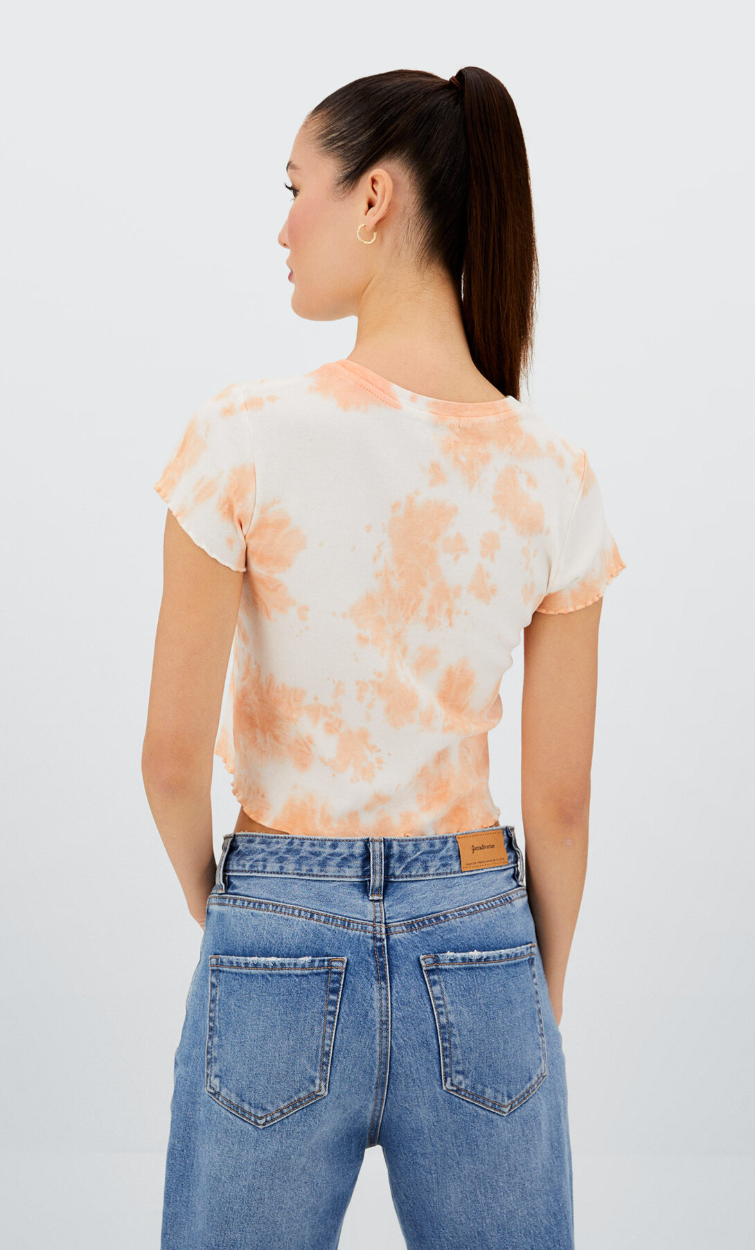 Camiseta fit estrecho tie dye | Stradivarius España