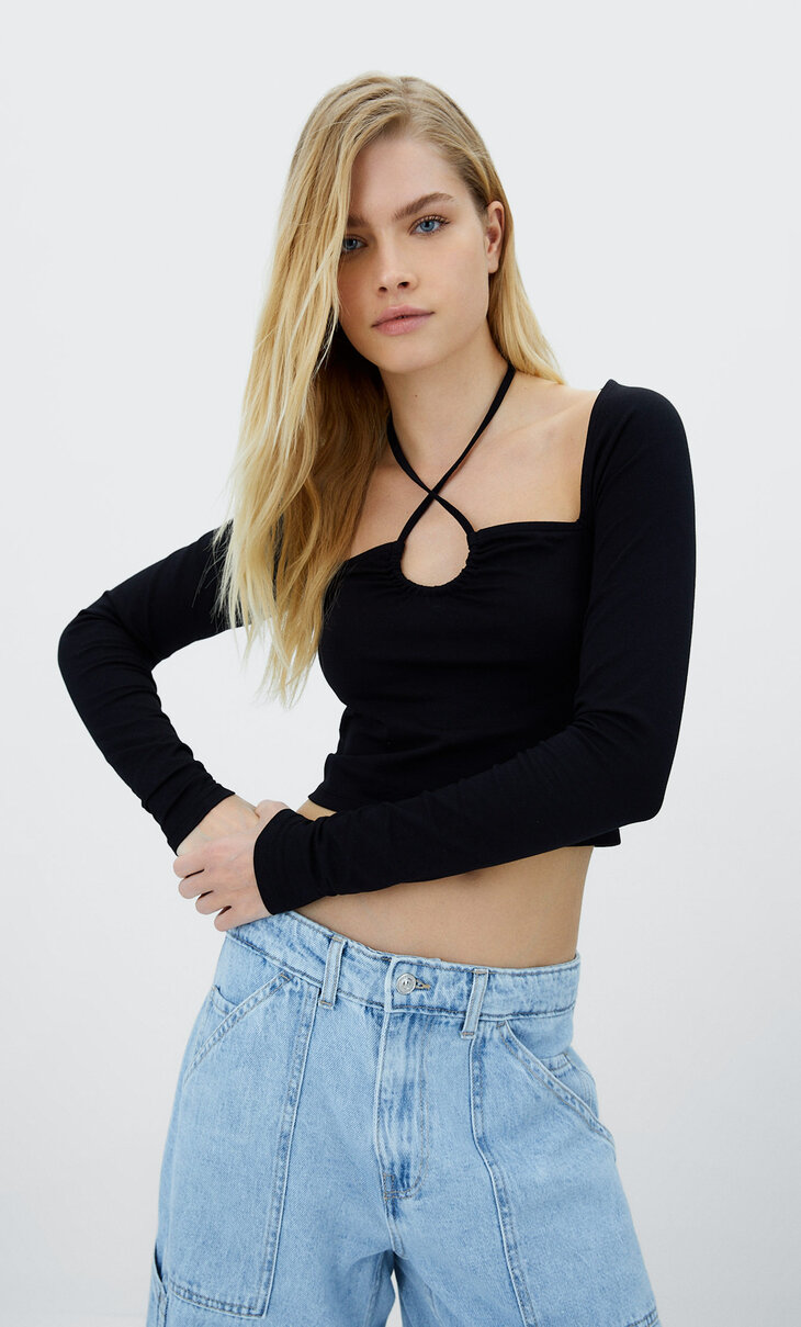 Magliette a maniche lunghe da donna - Collezione 2022 | Stradivarius Italia
