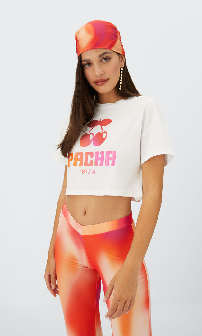 

Stradivarius Cropped-Shirt Pacha Neonrosa Xl