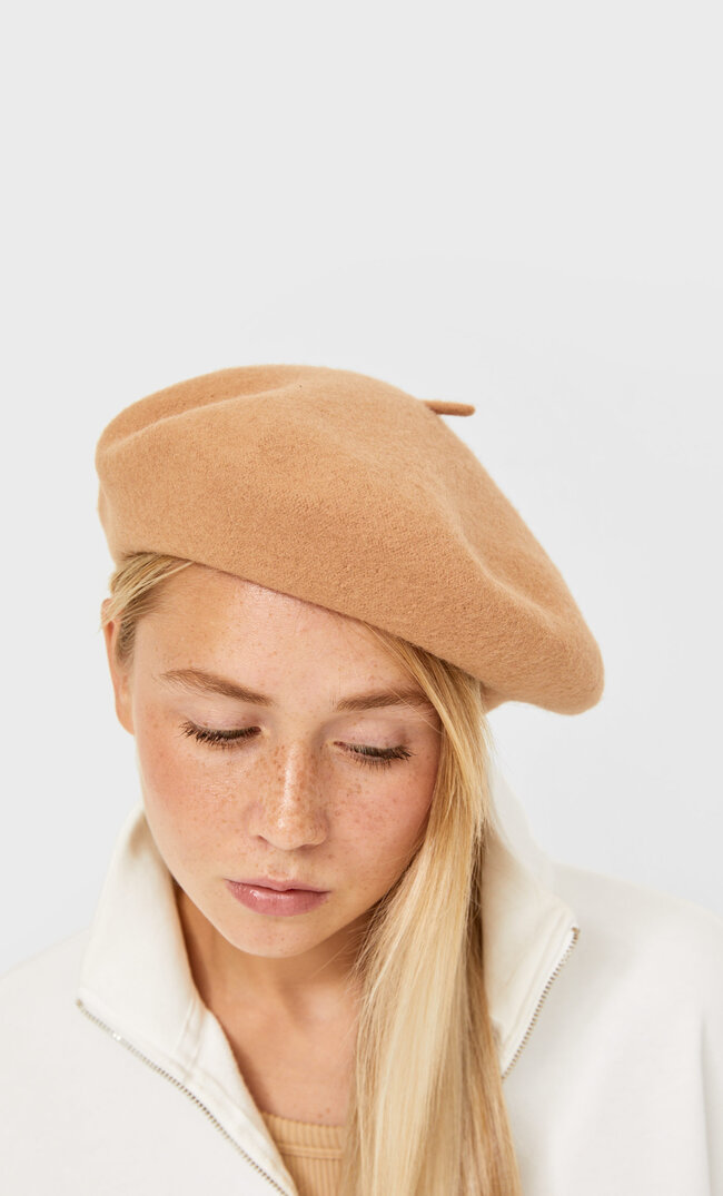 

Stradivarius Beret Basic Szary 103