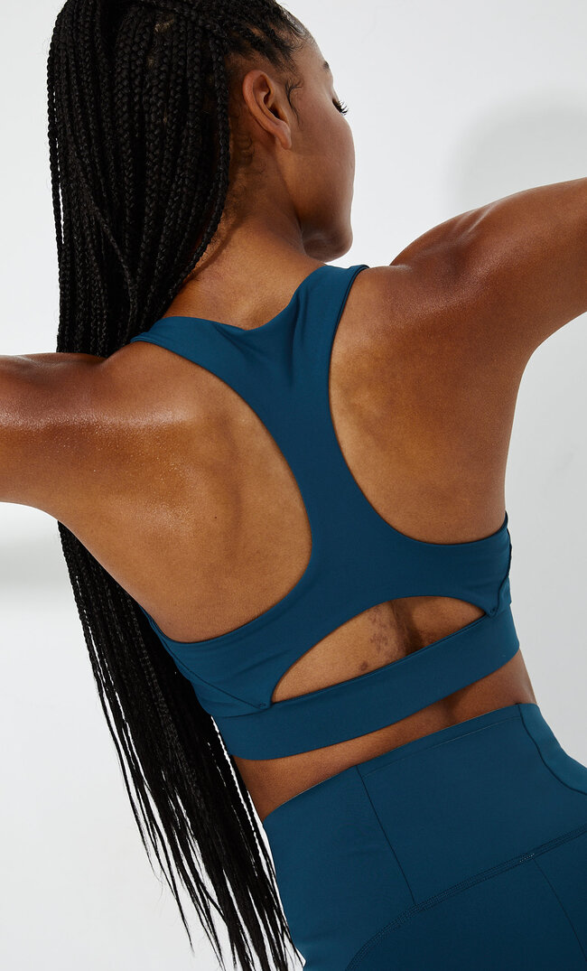 Stradivarius Figurformender Sport-Bh Grün Xl