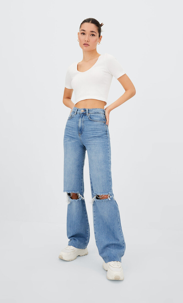 Jeans in recht model