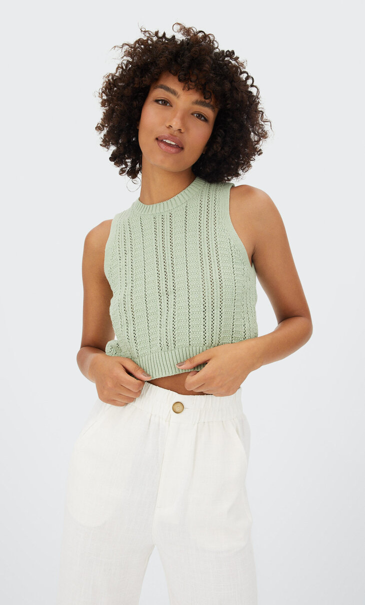 Crochet hemd met structuur
