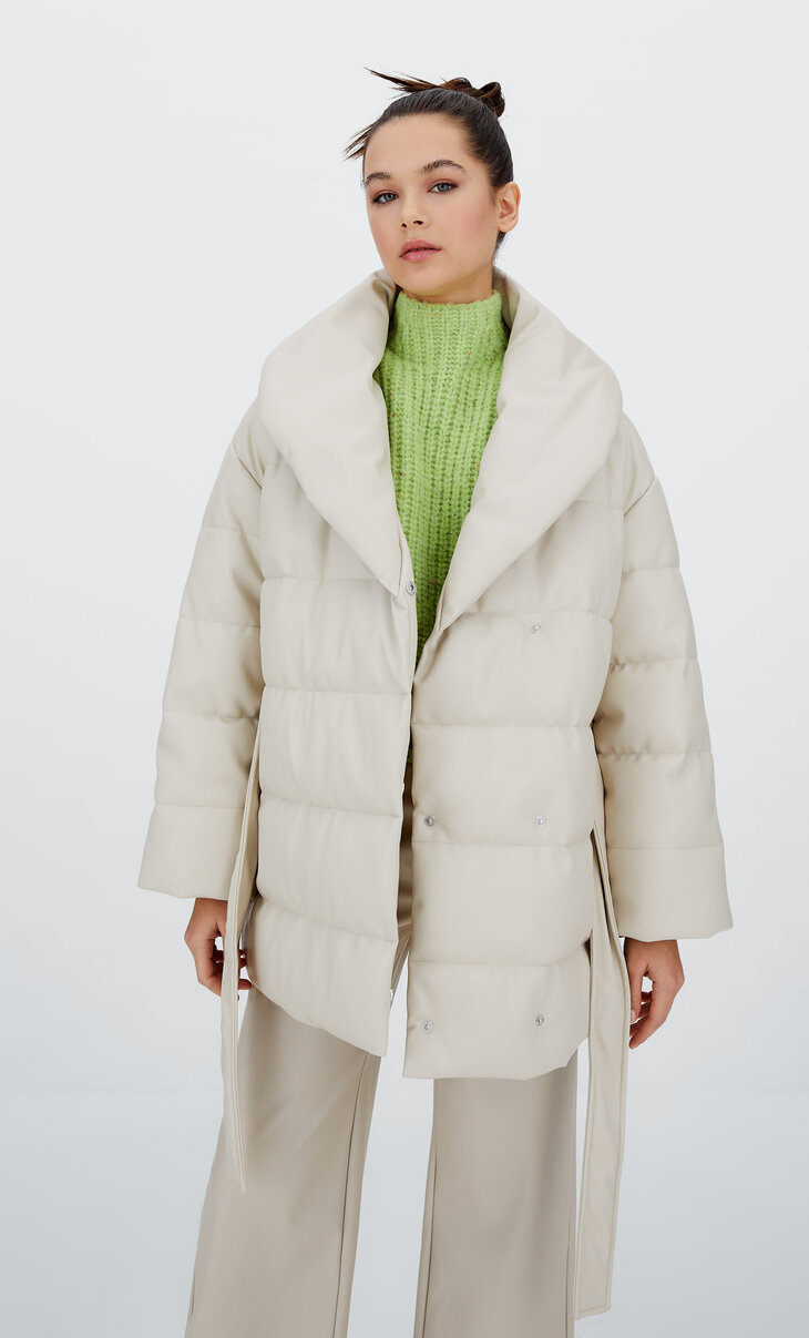 stradivarius fur coat
